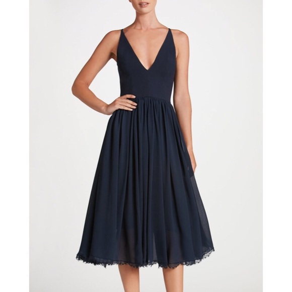 Dress the Population Dresses & Skirts - DRESS THE POPULATION Alicia Chiffon Midi Dress